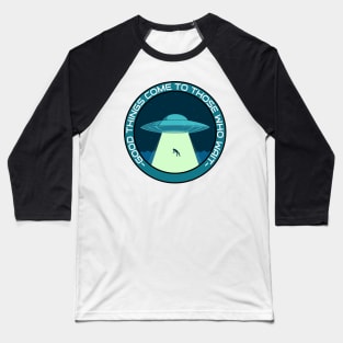 Alien Abduction Baseball T-Shirt